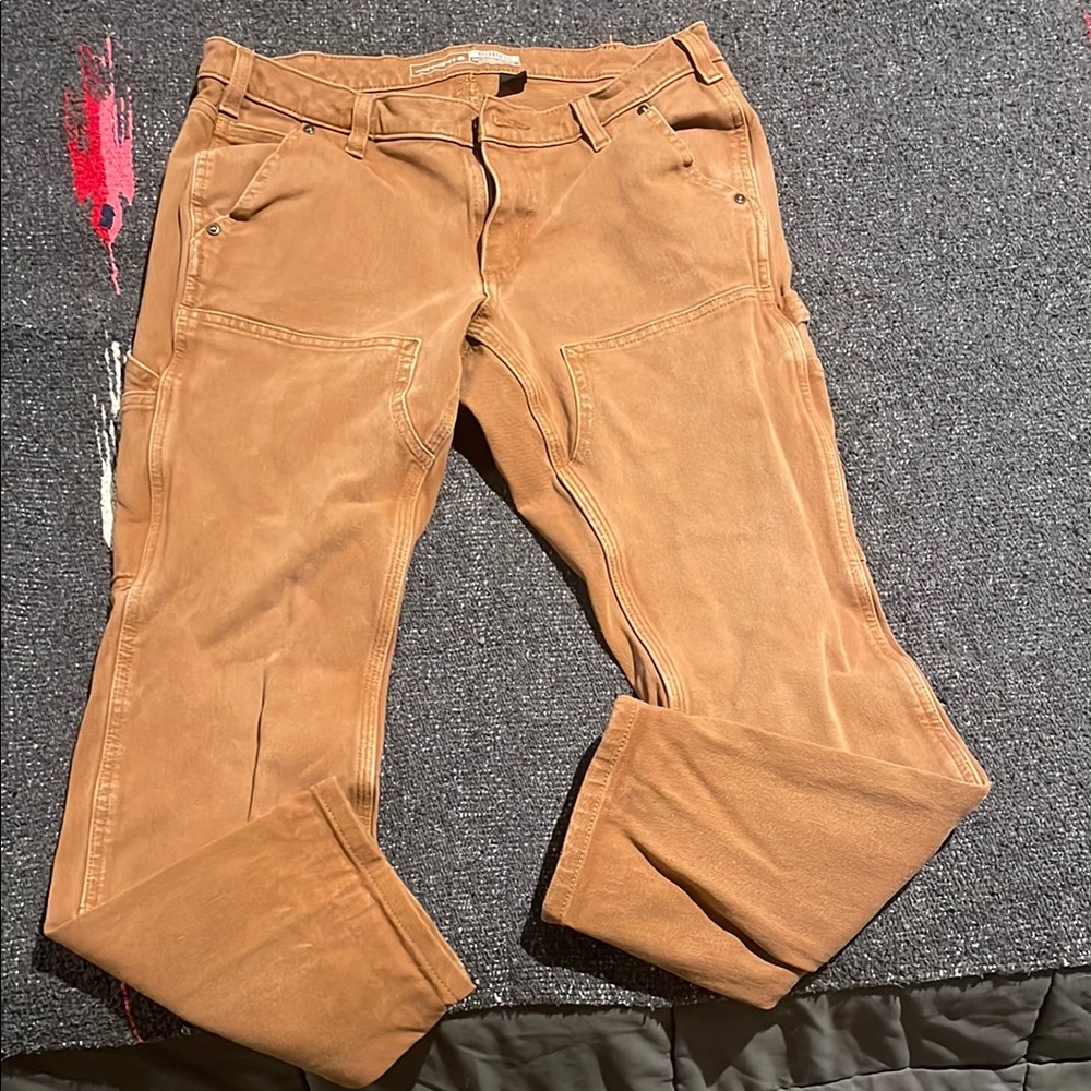 Carhartt Rugged Flex 10R relaxed fit double front work pants - tan